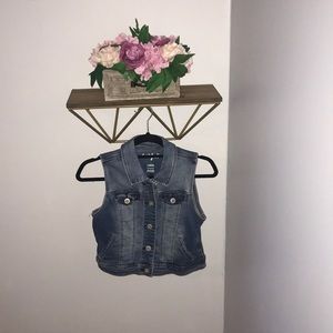 Girls denim vest